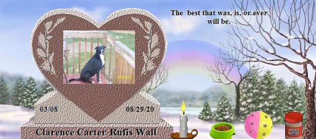 Clarence Carter-Rufis Wall's Rainbow Bridge Pet Loss Memorial Residency Image