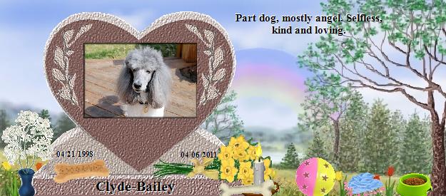 Clyde-Bailey's Rainbow Bridge Pet Loss Memorial Residency Image