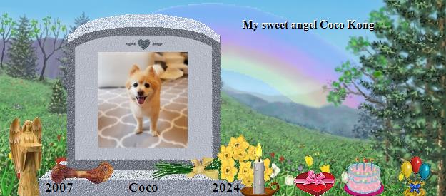Coco's Rainbow Bridge Pet Loss Memorial Residency Image