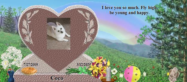 Coco's Rainbow Bridge Pet Loss Memorial Residency Image