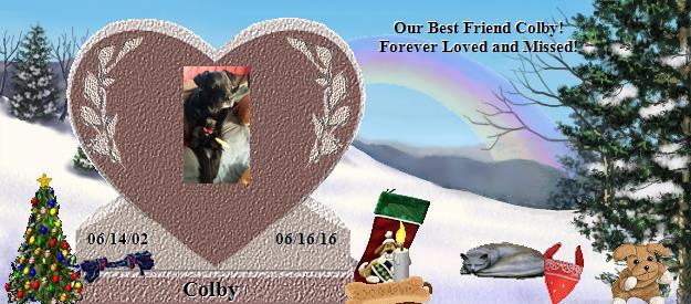 Colby's Rainbow Bridge Pet Loss Memorial Residency Image