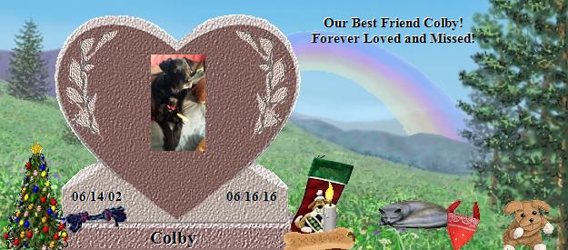 Colby's Rainbow Bridge Pet Loss Memorial Residency Image