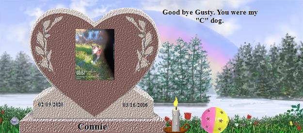 Connie's Rainbow Bridge Pet Loss Memorial Residency Image