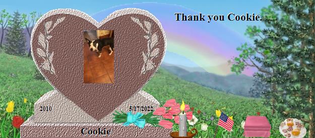 Cookie's Rainbow Bridge Pet Loss Memorial Residency Image