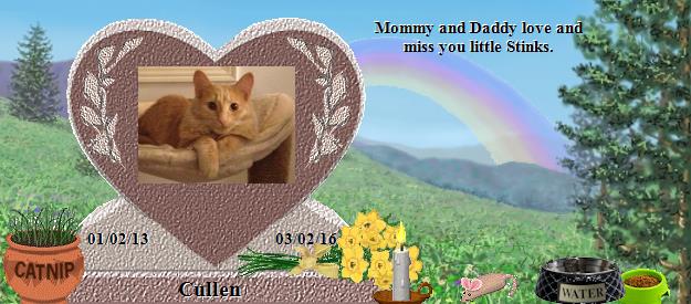 Cullen's Rainbow Bridge Pet Loss Memorial Residency Image