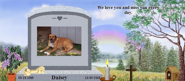 Daisey's Rainbow Bridge Pet Loss Memorial Residency Image