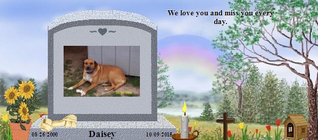 Daisey's Rainbow Bridge Pet Loss Memorial Residency Image