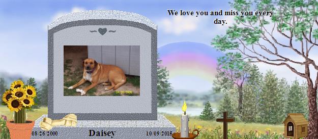 Daisey's Rainbow Bridge Pet Loss Memorial Residency Image