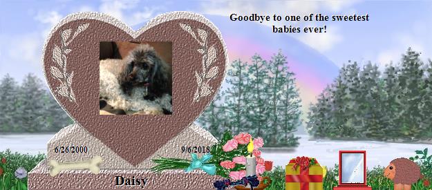 Daisy's Rainbow Bridge Pet Loss Memorial Residency Image