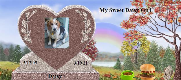 Daisy's Rainbow Bridge Pet Loss Memorial Residency Image