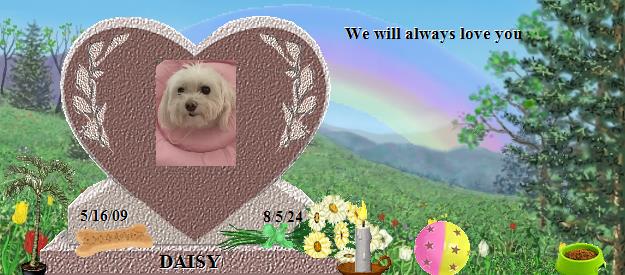 DAISY's Rainbow Bridge Pet Loss Memorial Residency Image