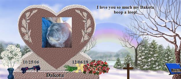 Dakota's Rainbow Bridge Pet Loss Memorial Residency Image