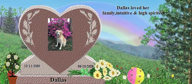Dallas's Rainbow Bridge Pet Loss Memorial Residency Image