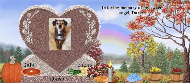 Darcy's Rainbow Bridge Pet Loss Memorial Residency Image