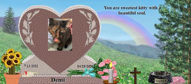 Demi's Rainbow Bridge Pet Loss Memorial Residency Image
