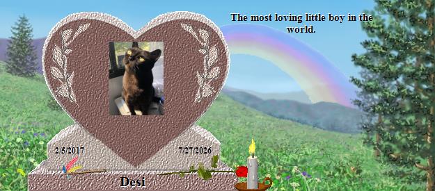 Desi's Rainbow Bridge Pet Loss Memorial Residency Image