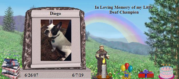 Diego's Rainbow Bridge Pet Loss Memorial Residency Image