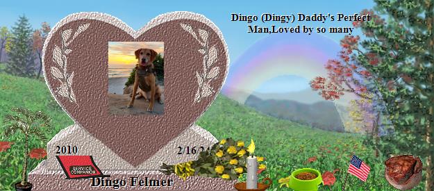 Dingo Felmer's Rainbow Bridge Pet Loss Memorial Residency Image