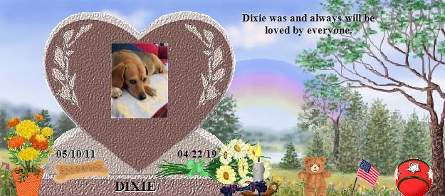 DIXIE's Rainbow Bridge Pet Loss Memorial Residency Image