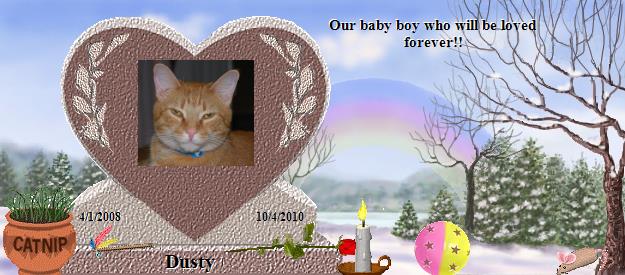 Dusty's Rainbow Bridge Pet Loss Memorial Residency Image
