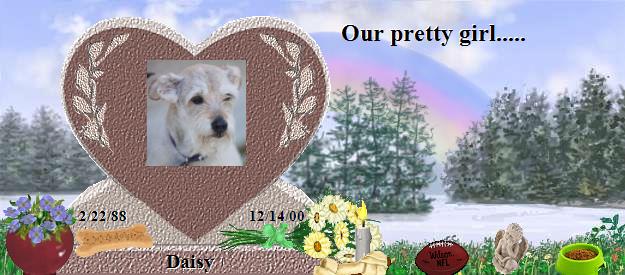 Daisy's Rainbow Bridge Pet Loss Memorial Residency Image