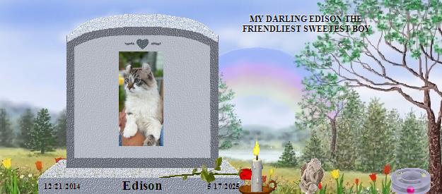 Edison's Rainbow Bridge Pet Loss Memorial Residency Image