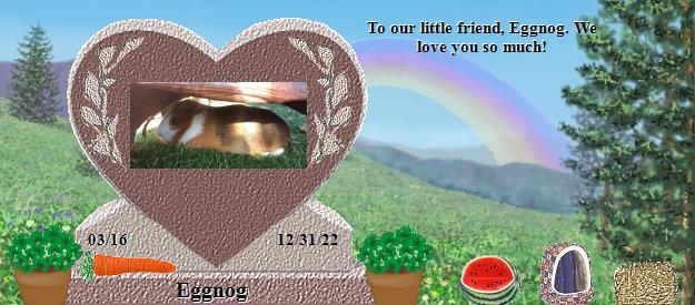 Eggnog's Rainbow Bridge Pet Loss Memorial Residency Image