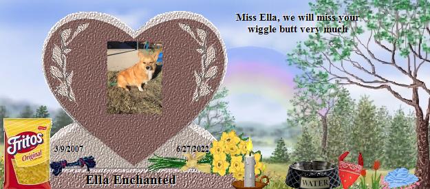 Ella Enchanted's Rainbow Bridge Pet Loss Memorial Residency Image