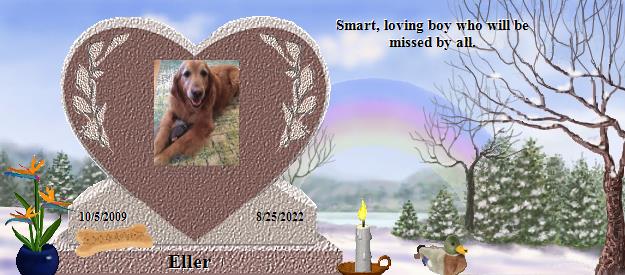 Eller's Rainbow Bridge Pet Loss Memorial Residency Image