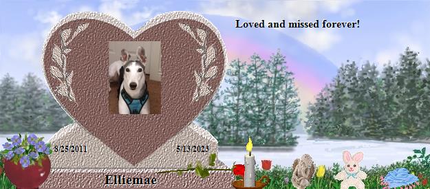 Elliemae's Rainbow Bridge Pet Loss Memorial Residency Image