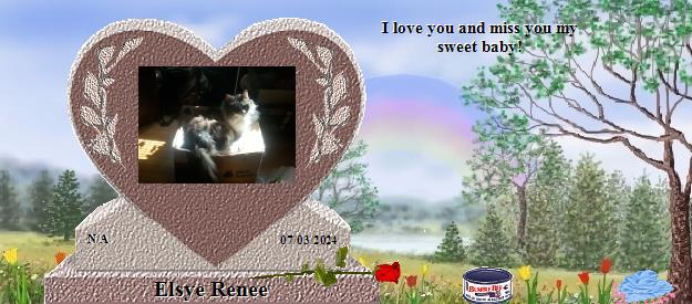 Elsye Renee's Rainbow Bridge Pet Loss Memorial Residency Image