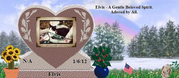 Elvis's Rainbow Bridge Pet Loss Memorial Residency Image