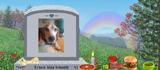 Ernest Alan Schmidt's Rainbow Bridge Pet Loss Memorial Residency Image