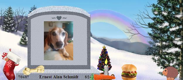 Ernest Alan Schmidt's Rainbow Bridge Pet Loss Memorial Residency Image