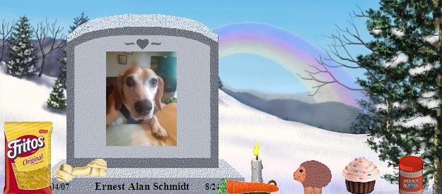 Ernest Alan Schmidt's Rainbow Bridge Pet Loss Memorial Residency Image