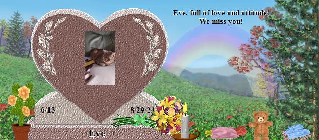 Eve's Rainbow Bridge Pet Loss Memorial Residency Image