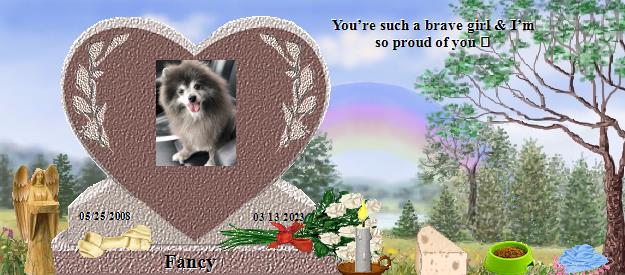 Fancy's Rainbow Bridge Pet Loss Memorial Residency Image