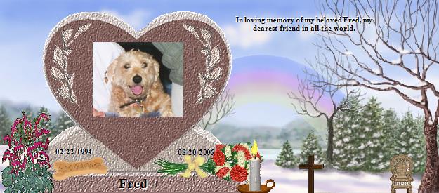 Fred's Rainbow Bridge Pet Loss Memorial Residency Image