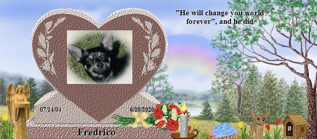 Fredrico's Rainbow Bridge Pet Loss Memorial Residency Image