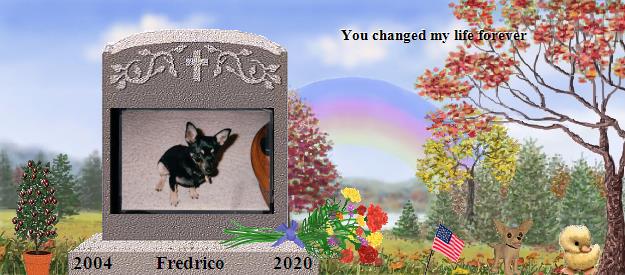 Fredrico's Rainbow Bridge Pet Loss Memorial Residency Image