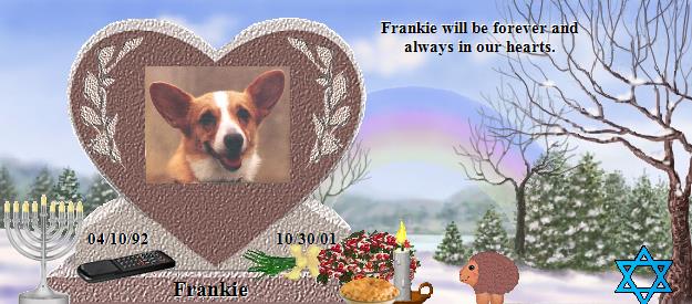 Frankie's Rainbow Bridge Pet Loss Memorial Residency Image
