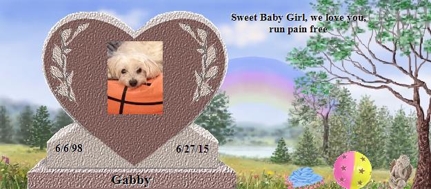 Gabby's Rainbow Bridge Pet Loss Memorial Residency Image