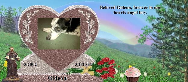 Gideon's Rainbow Bridge Pet Loss Memorial Residency Image
