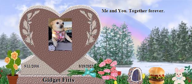 Gidget Fitts's Rainbow Bridge Pet Loss Memorial Residency Image