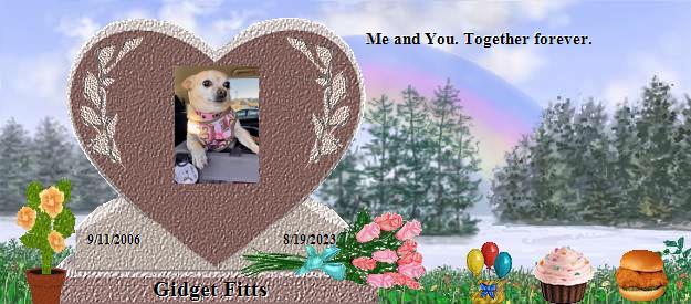 Gidget Fitts's Rainbow Bridge Pet Loss Memorial Residency Image