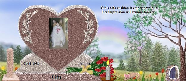 Gin's Rainbow Bridge Pet Loss Memorial Residency Image