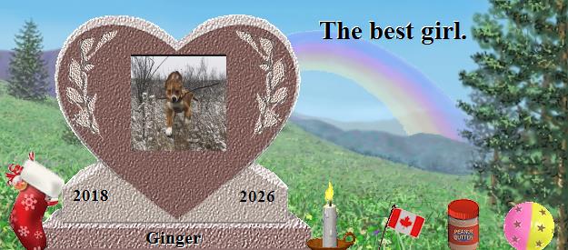 Ginger's Rainbow Bridge Pet Loss Memorial Residency Image