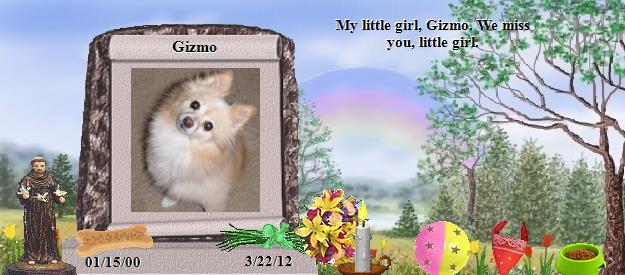 Gizmo's Rainbow Bridge Pet Loss Memorial Residency Image