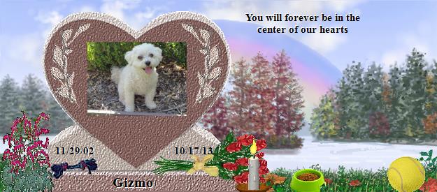 Gizmo's Rainbow Bridge Pet Loss Memorial Residency Image