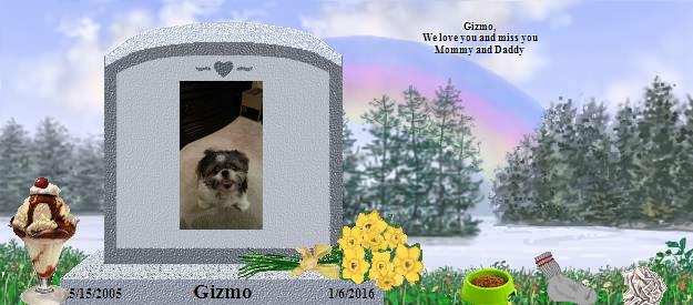 Gizmo's Rainbow Bridge Pet Loss Memorial Residency Image